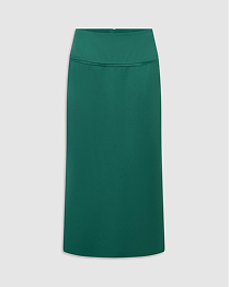 DOUBLE SATIN MIDI SKIRT