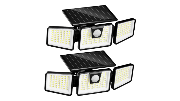 2-Pack INCX Solar Lights Outdoor