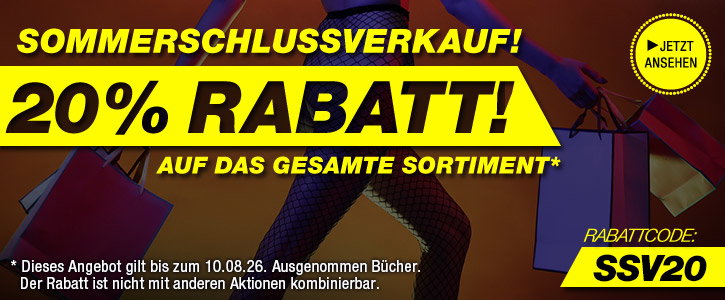 AKTION: 20% Rabatt zum Sommerschlussverkauf bei SinEros.de
