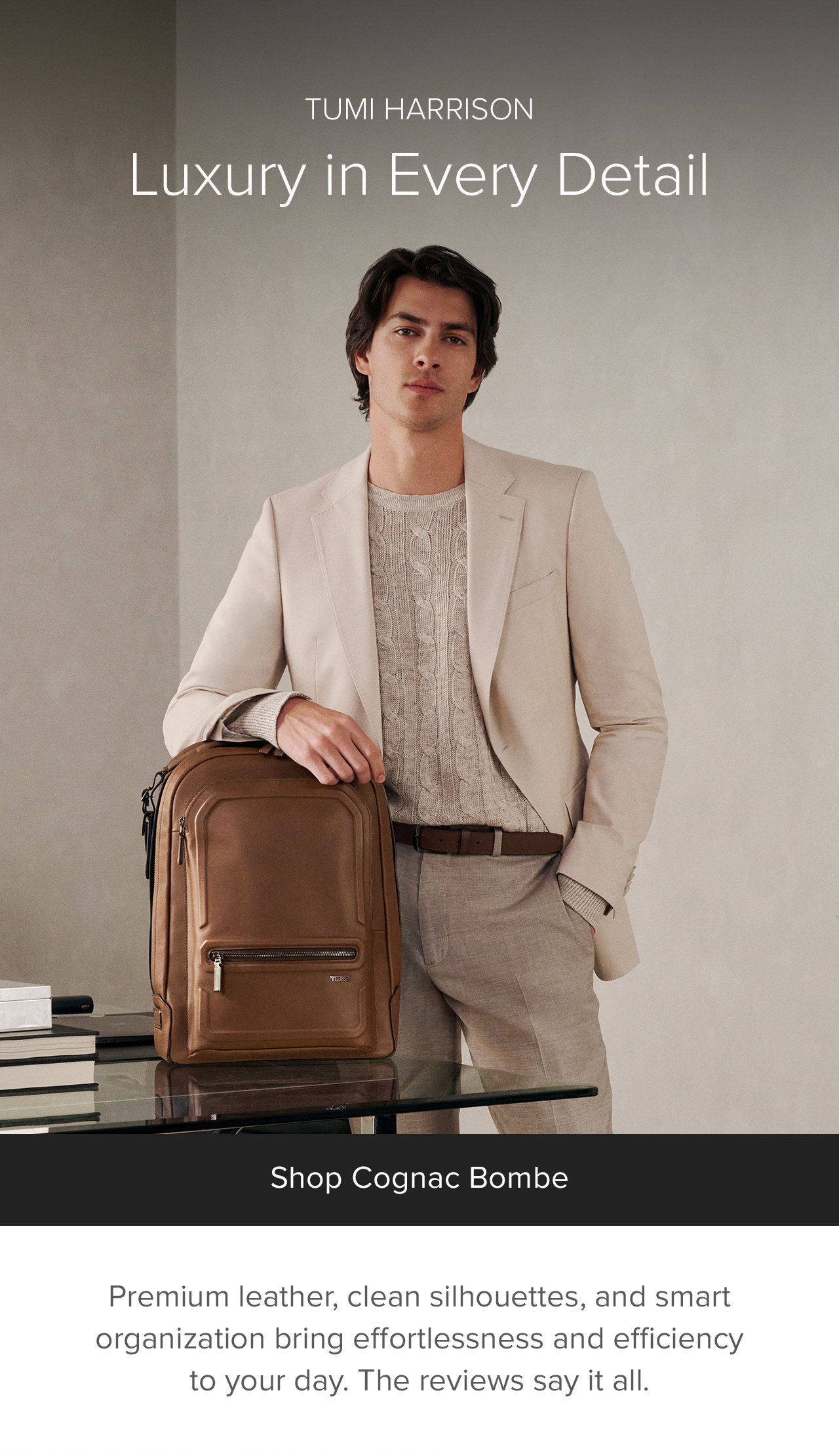 TUMI Harrison ~ Luxury in Every Detail: Premium leather, clean silhouettes, and smart organization bring effortless and efficiency to your day. The reviews say it all. 