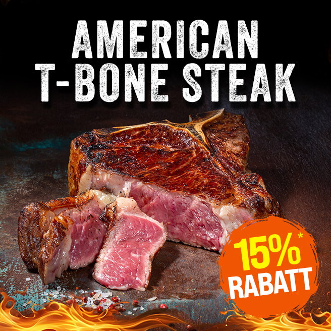 American T-Bone Steak - 15% Rabatt