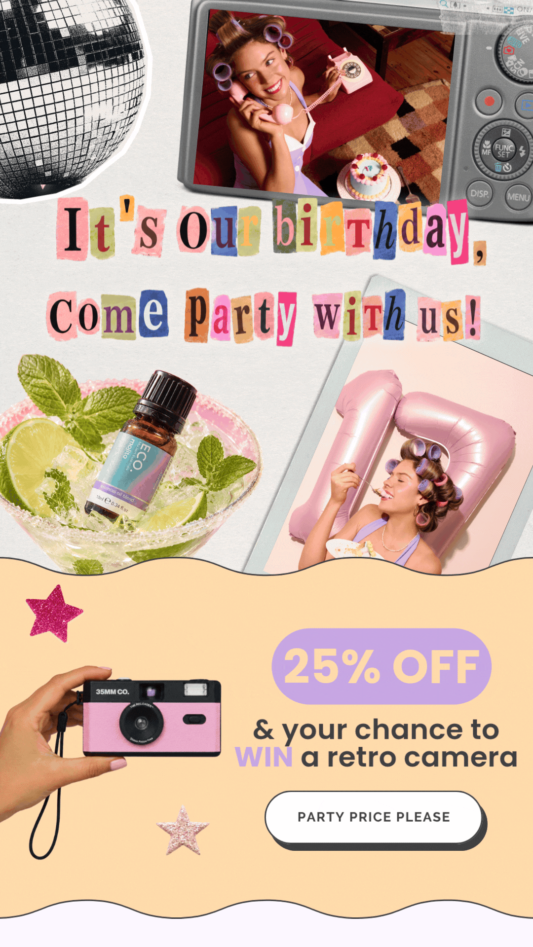 come party with us