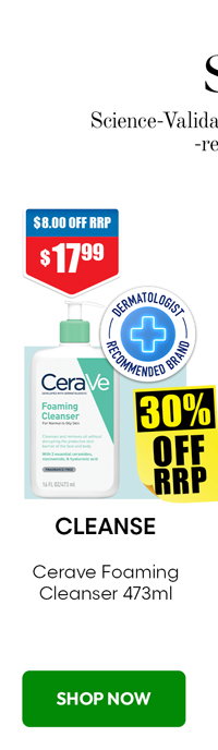 CeraVe Foaming Cleanser 473ml 30% off RRP at Chemist Warehouse sale ends 19 August 2026