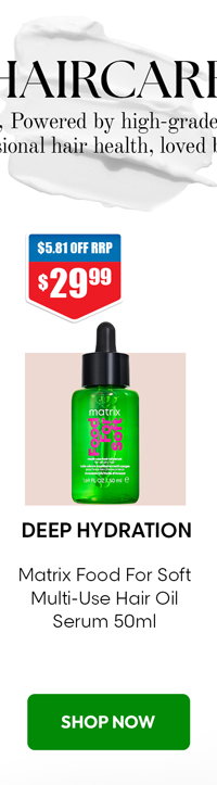 Shop Matrix Food For Soft Multi-Use Hair Oil Serum 50ml at Chemist Warehouse sale ends 19 August 2026