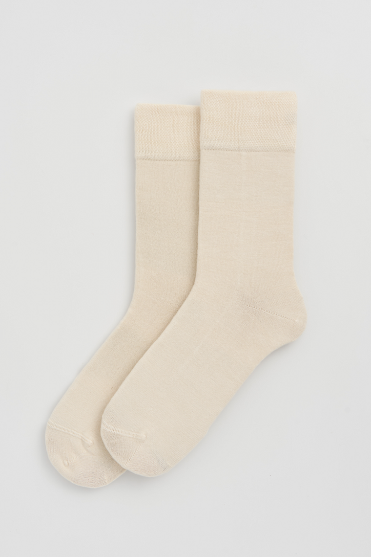 Clotted Cream Bamboo Socks