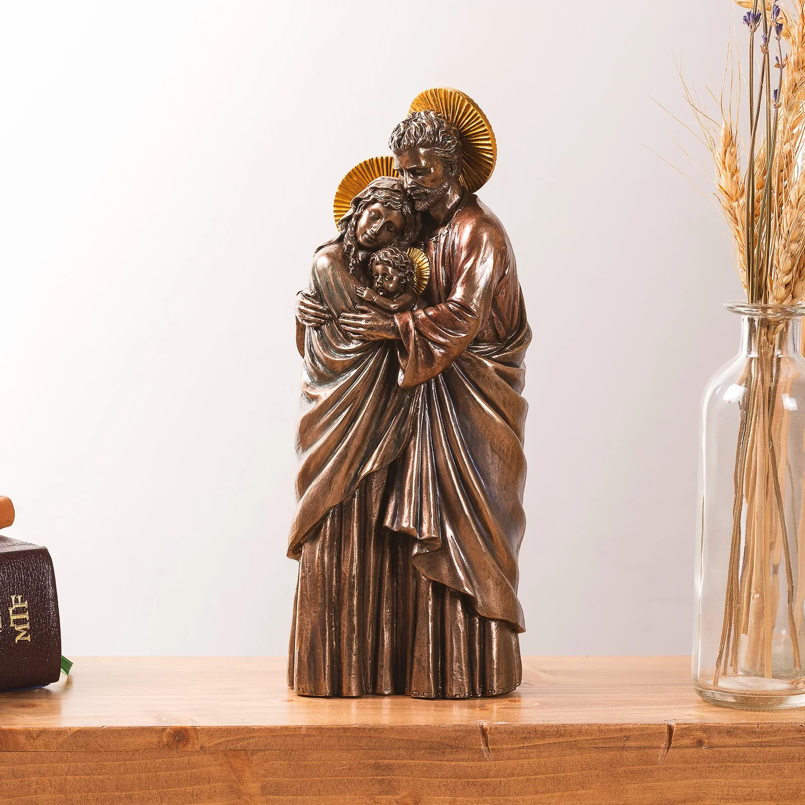 Holy Family Bronzed Veronese Statue 10