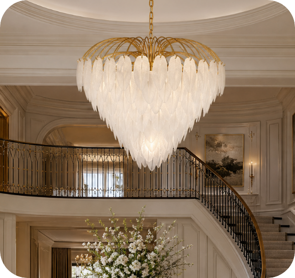 Boa 15-Light Chandelier in Warm Brass by Breegan Jane