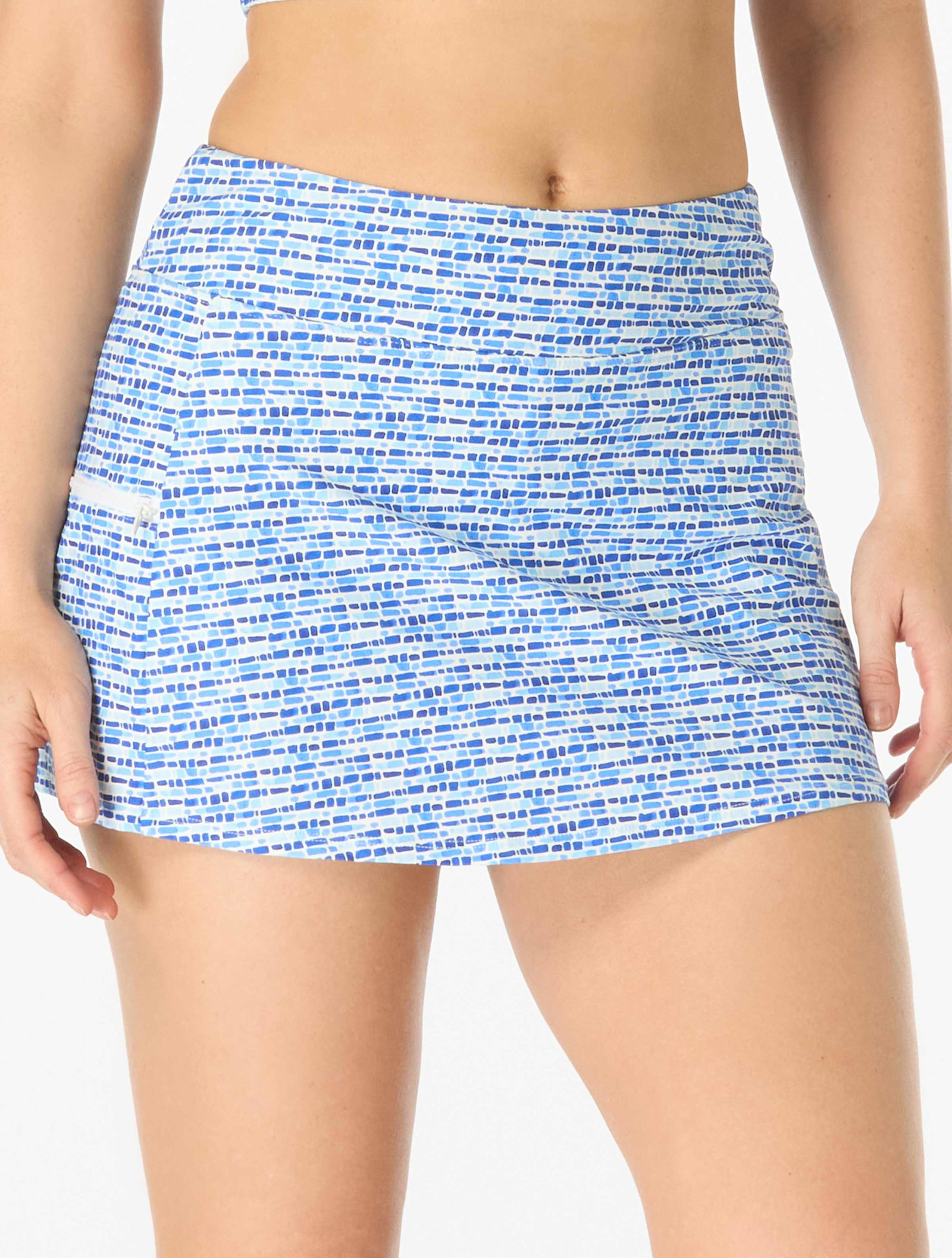 Image of Beach House Emma Pull On Swim Skort - Shoreline Shells