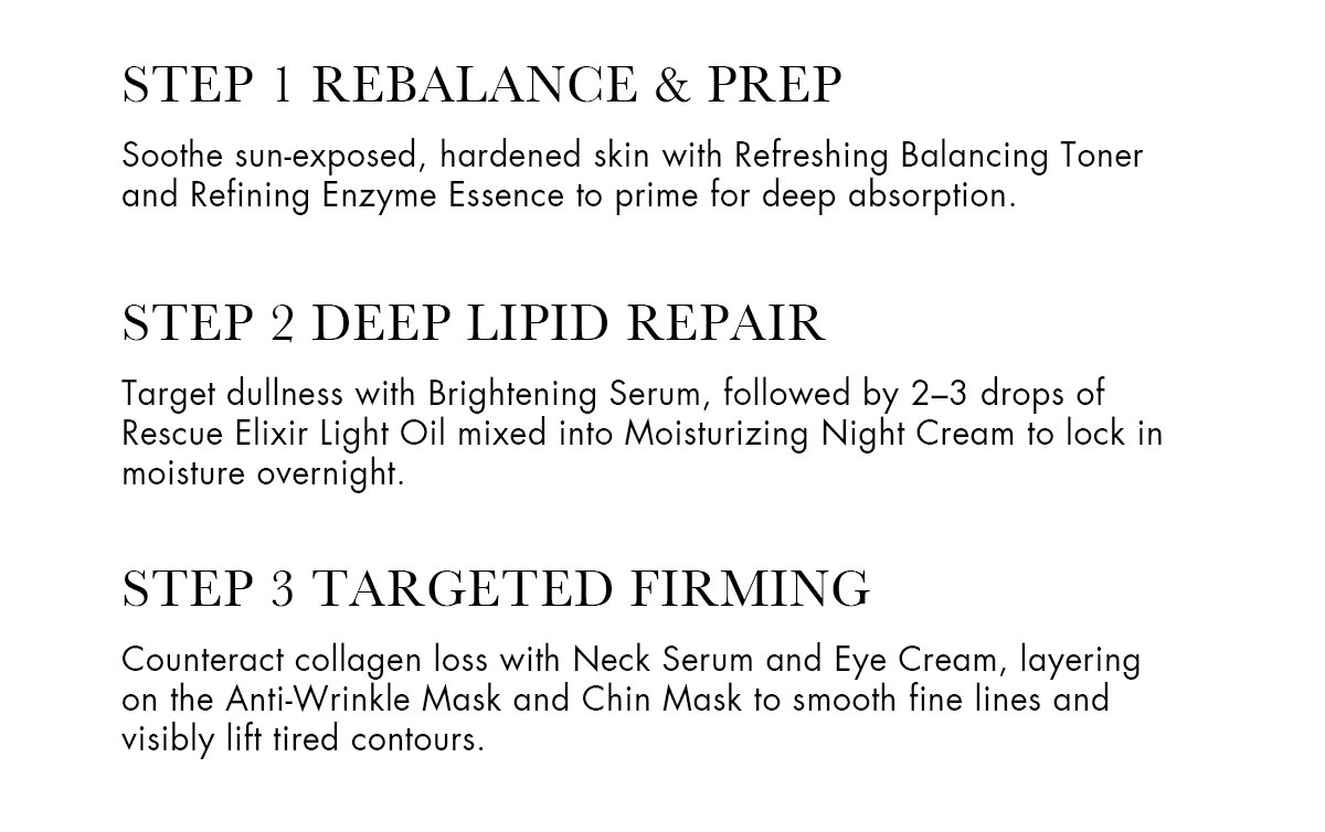 RECOMMEND NIGHT REGIMEN