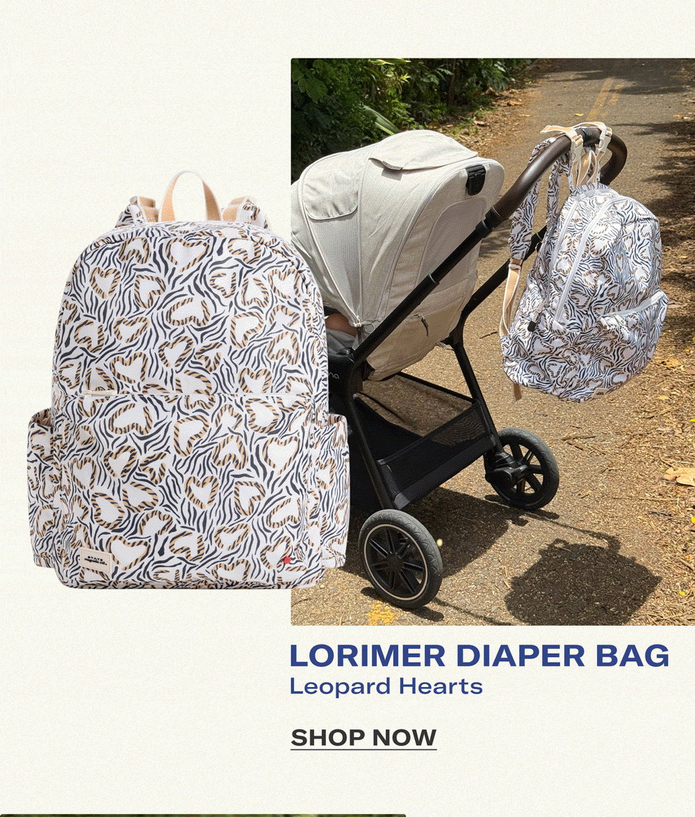 Shop Lorimer Diaper Bag Leopard Hearts