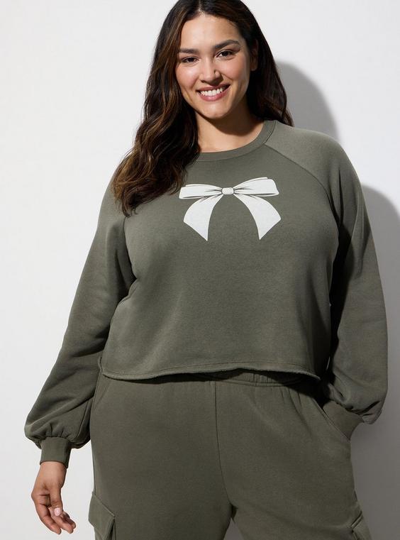 LoveSick Oversized Raglan Crew Sweater