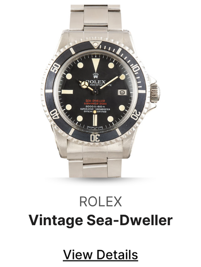 Vintage Rolex Sea-Dweller 1665 Double Red
