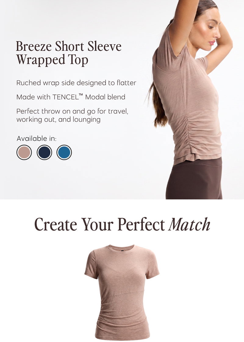 Breeze Short Sleeve Wrapped Top