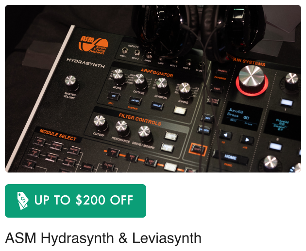 Up To $200 Off ASM Hydrasynth & Leviasynth
