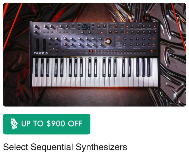 Up To $900 Off Select Sequential Synthesizers