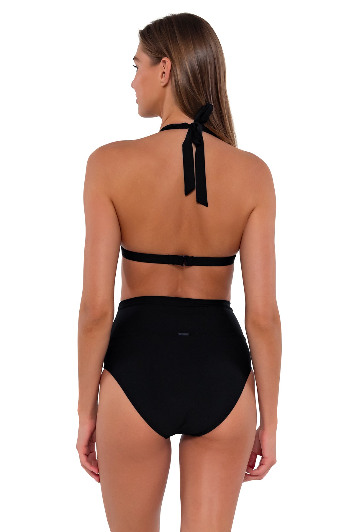 Image of Sunsets Black Hannah High Waist Bottom