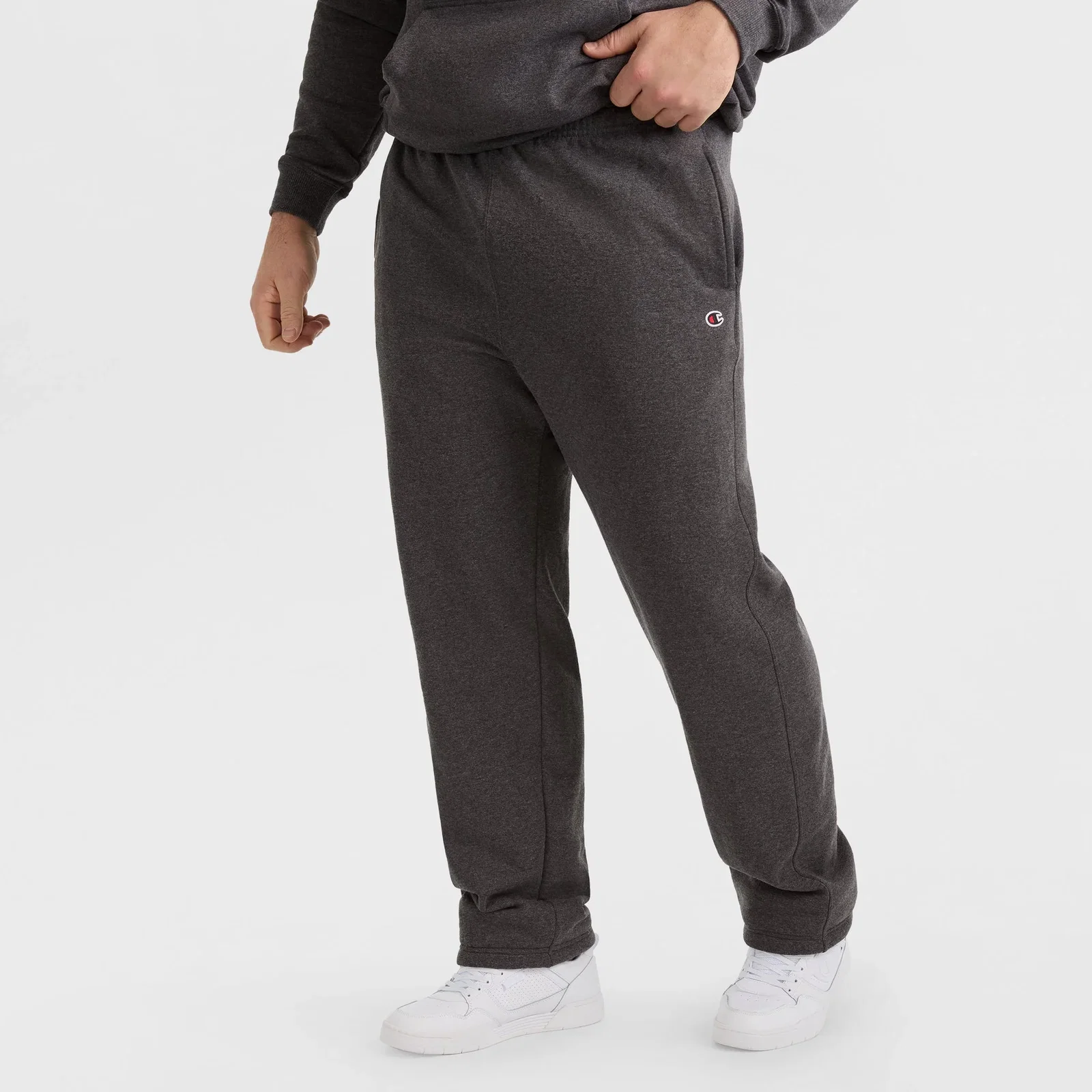 Image of Powerblend Sweatpants, Open Hem, C Logo - Big & Tall