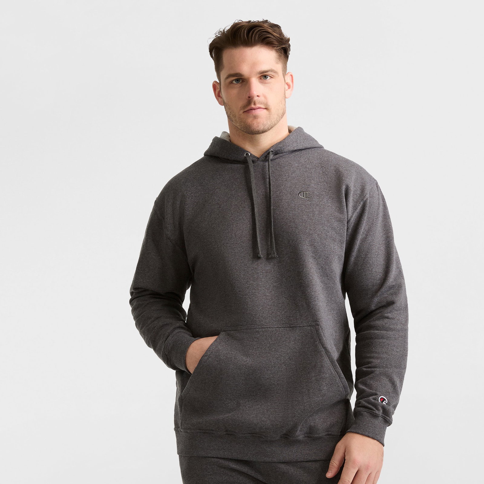 Image of Powerblend Hoodie, C Logo - Big & Tall