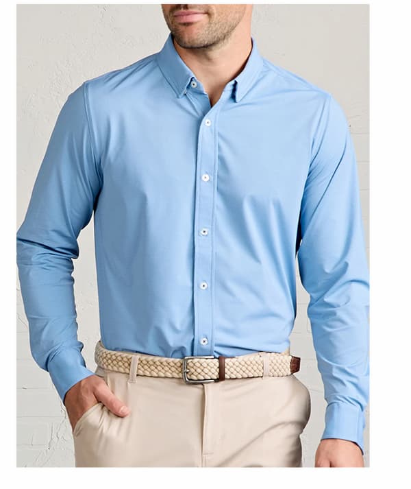 Wayfarer Tailored Fit Knit Button Down