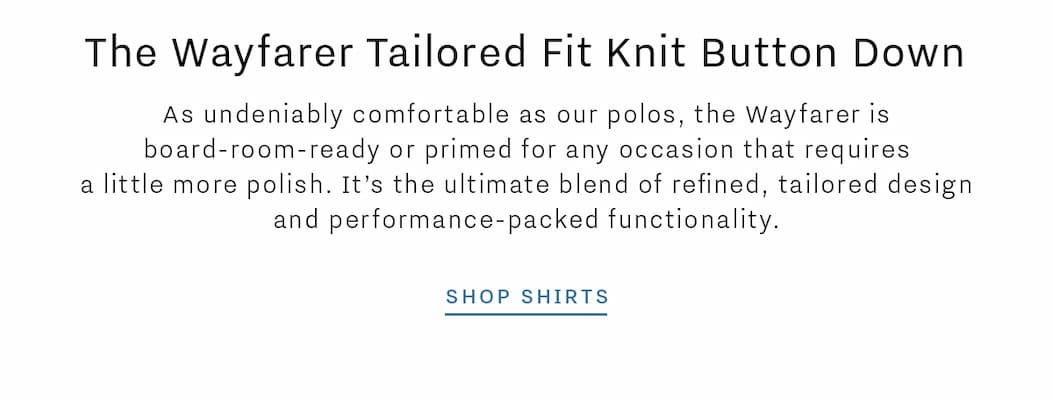 Wayfarer Tailored Fit Knit Button Down