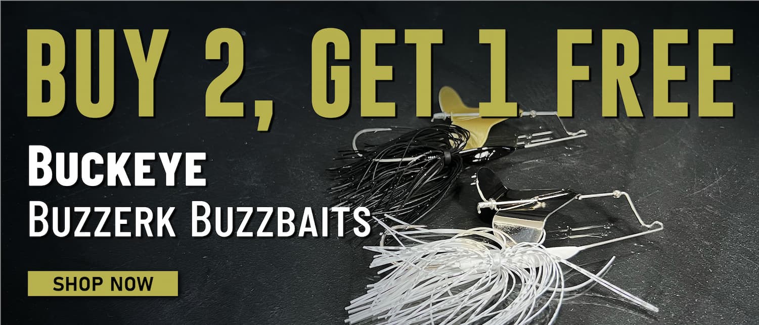 Buy 2, Get 1 Free Buckeye Buzzerk Buzzbaits Shop Now