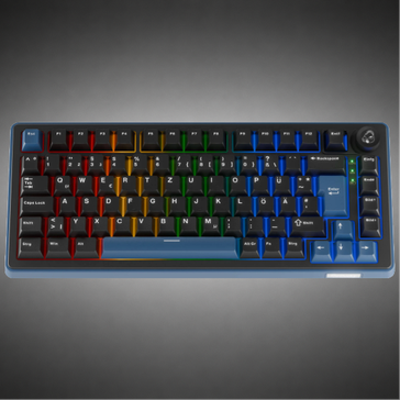 Ducky OK-M 75 Gaming-Tastatur, 75%, Hot-Swap-fähig, RGB, ISO - KTT Tactile