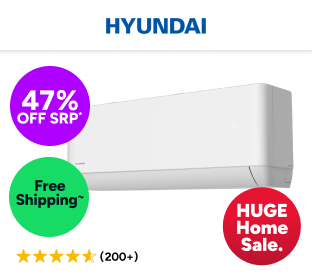 Hyundai 2.6kW Inverter Smart Split System Air Conditioner (Reverse Cycle) Product Image