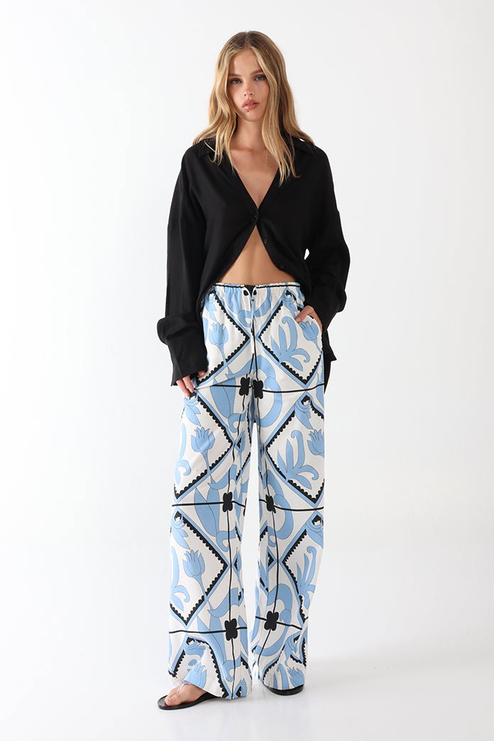 Lost In Lunar Women's Ginny Pants - Casablanca