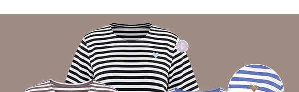 T-shirt, gestreept, oversized, ronde hals, korte mouw