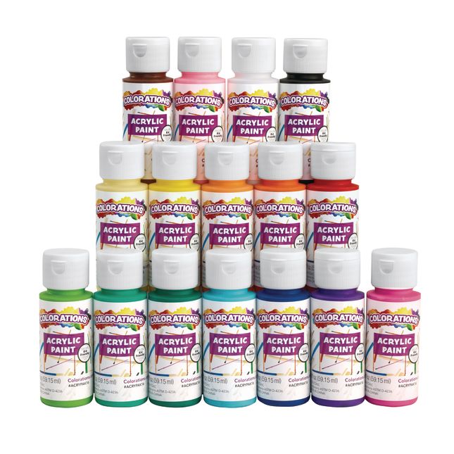 Colorations® Acrylic Paint Set - 16 Colors