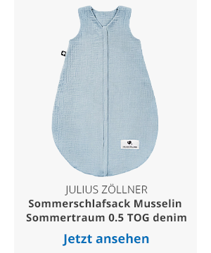Sommerschlafsack Musselin Sommertraum 0.5 TOG denim