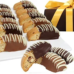 Image of Belgian Chocolate Dipped Biscotti
