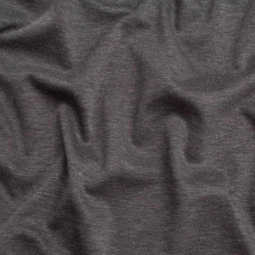 Minerva Core Range Brushed Ponte Roma Double Stretch Knit Fabric Dark Grey