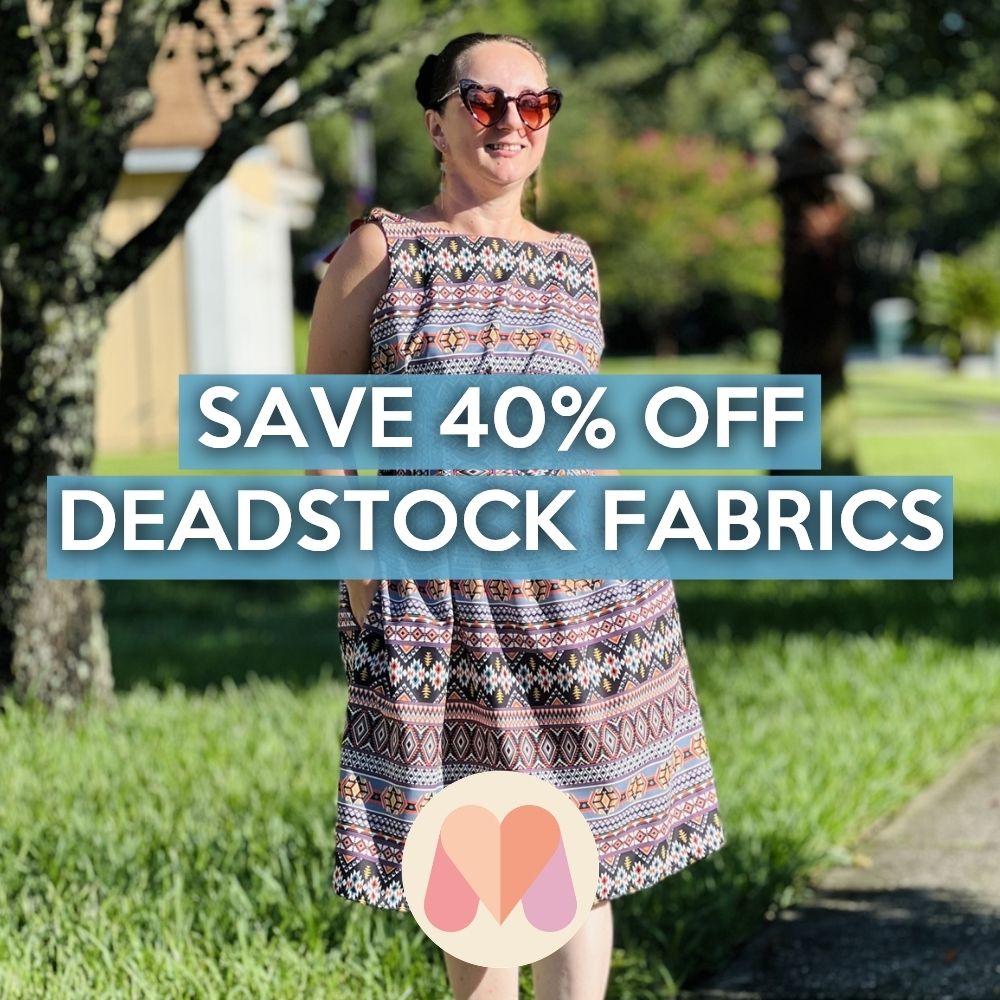 Save 40% off deadstock fabric