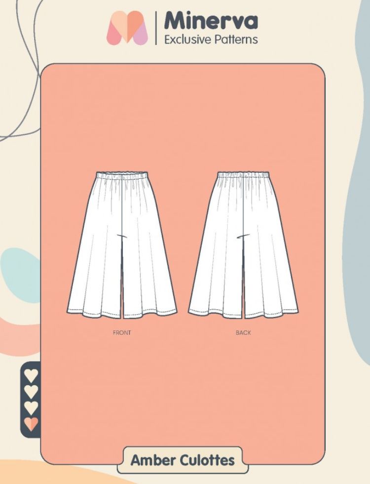 Minerva Exclusive Sewing Pattern Amber Culottes