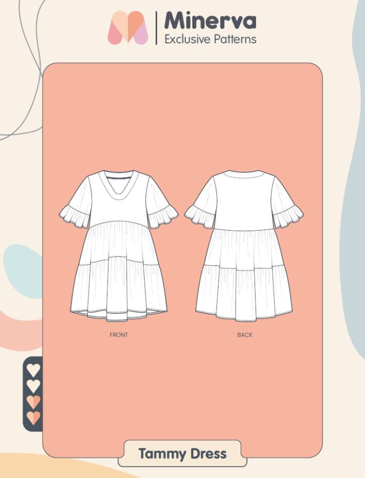 Minerva Exclusive Sewing Pattern Tammy Dress (PDF)