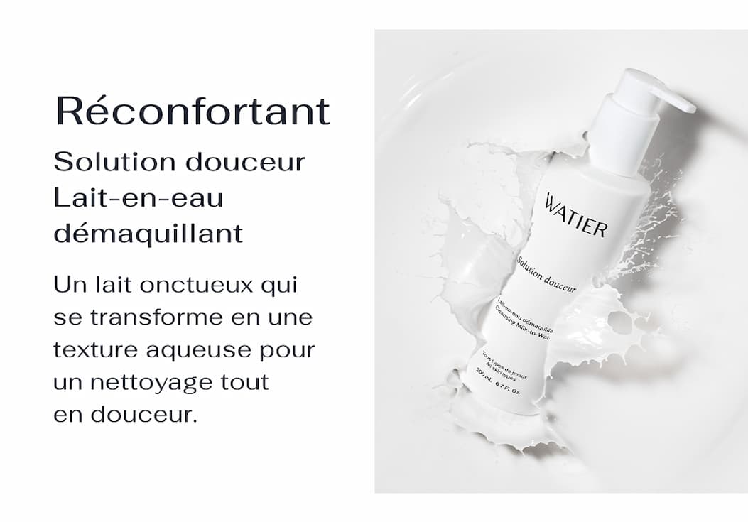 Solution douceur Lait-en-eau démaquillant