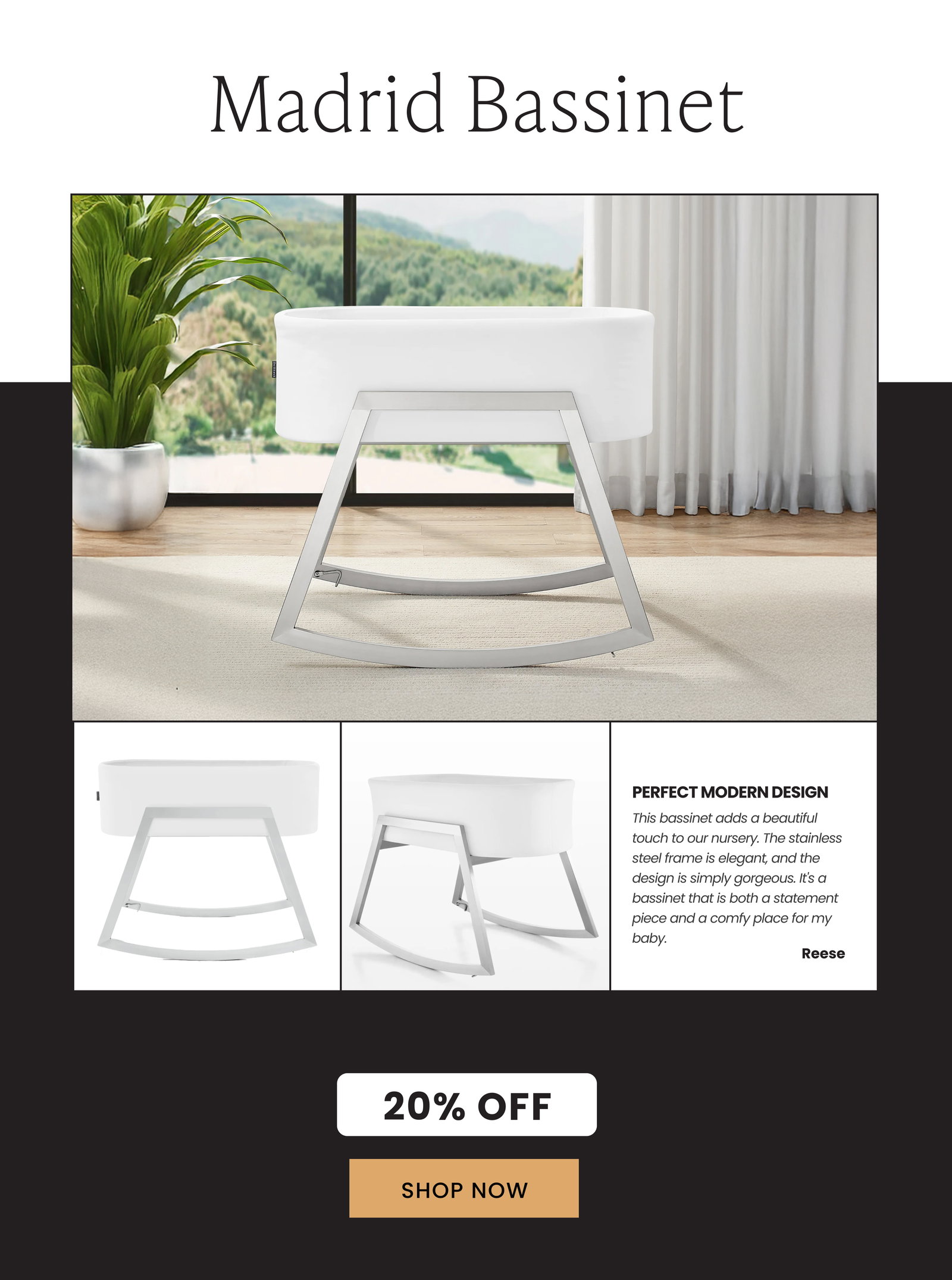 Shop Madrid Bassinet