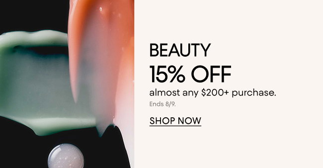 Beauty 15% off