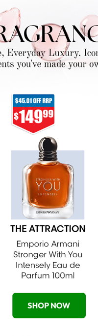 Save on Emporio Armani Stronger With You Intensely Eau de Parfum 100ml at Chemist Warehouse sale ends 19 August 2026
