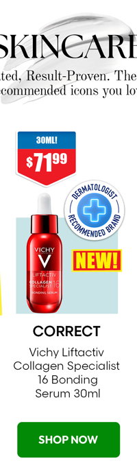 Shop Vichy Liftactiv Collagen Specialist 16 Bonding Serum 30ml exclusive at Chemist Warehouse sale ends 19 August 2026