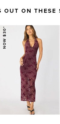 Red Bodycon Dress Halter Neck