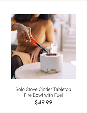 Solo Stove Cinder Tabletop Fire Bowl with Fuel