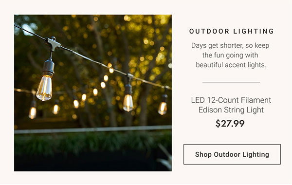 Outdoor Lighting | Shop Outdoor Lighting >
