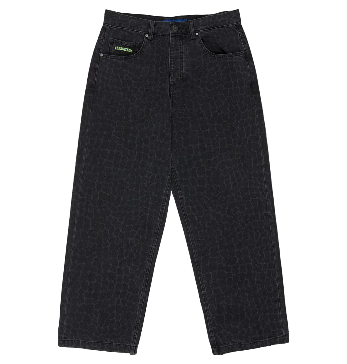 Image of Men's Baggy Denim Snake Print Pants