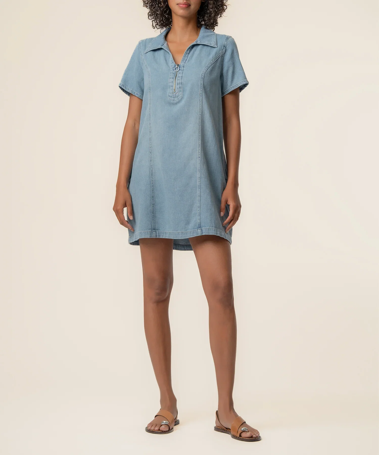 Image of Zoe Denim Dress, Exclusive in Notch Wash