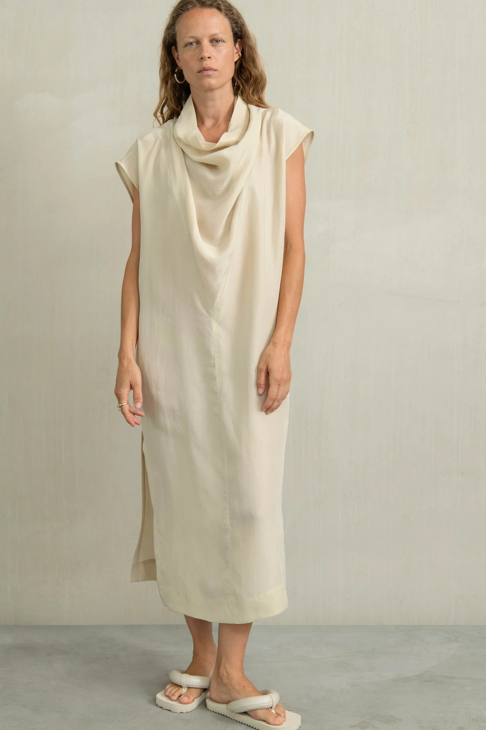 Image of WRENNA DRESS BEIGE