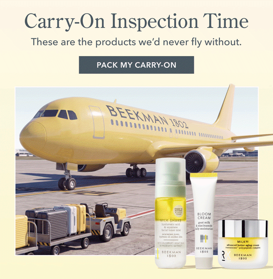 Carry-On Inspection Time These are the products we'd never fly without. PACK MY CARRY-ON