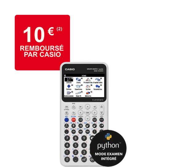 Calculatrice Casio Math+ à 70,99€