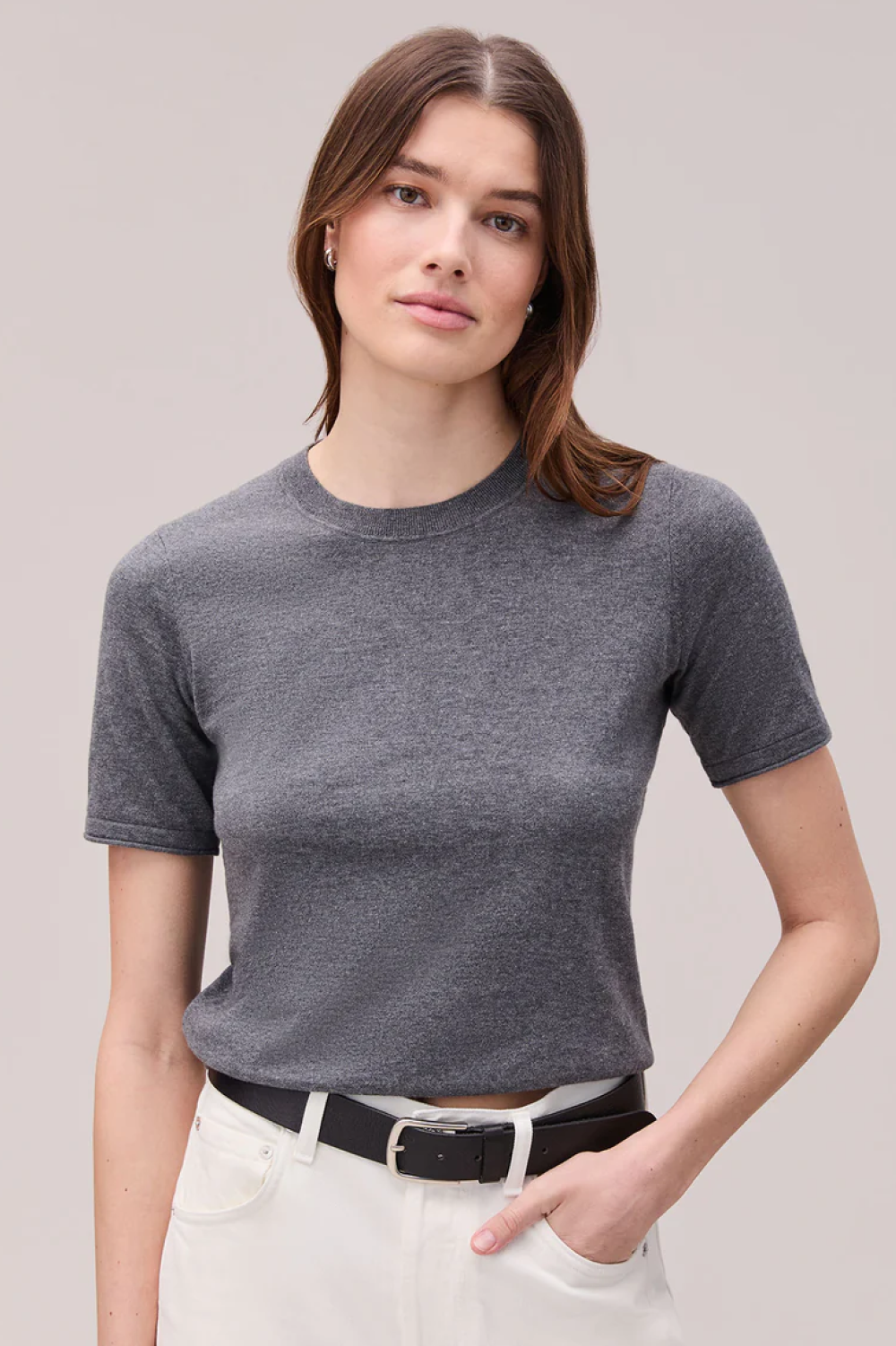 Washable Cotton Silk Tee